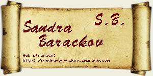 Sandra Baračkov vizit kartica